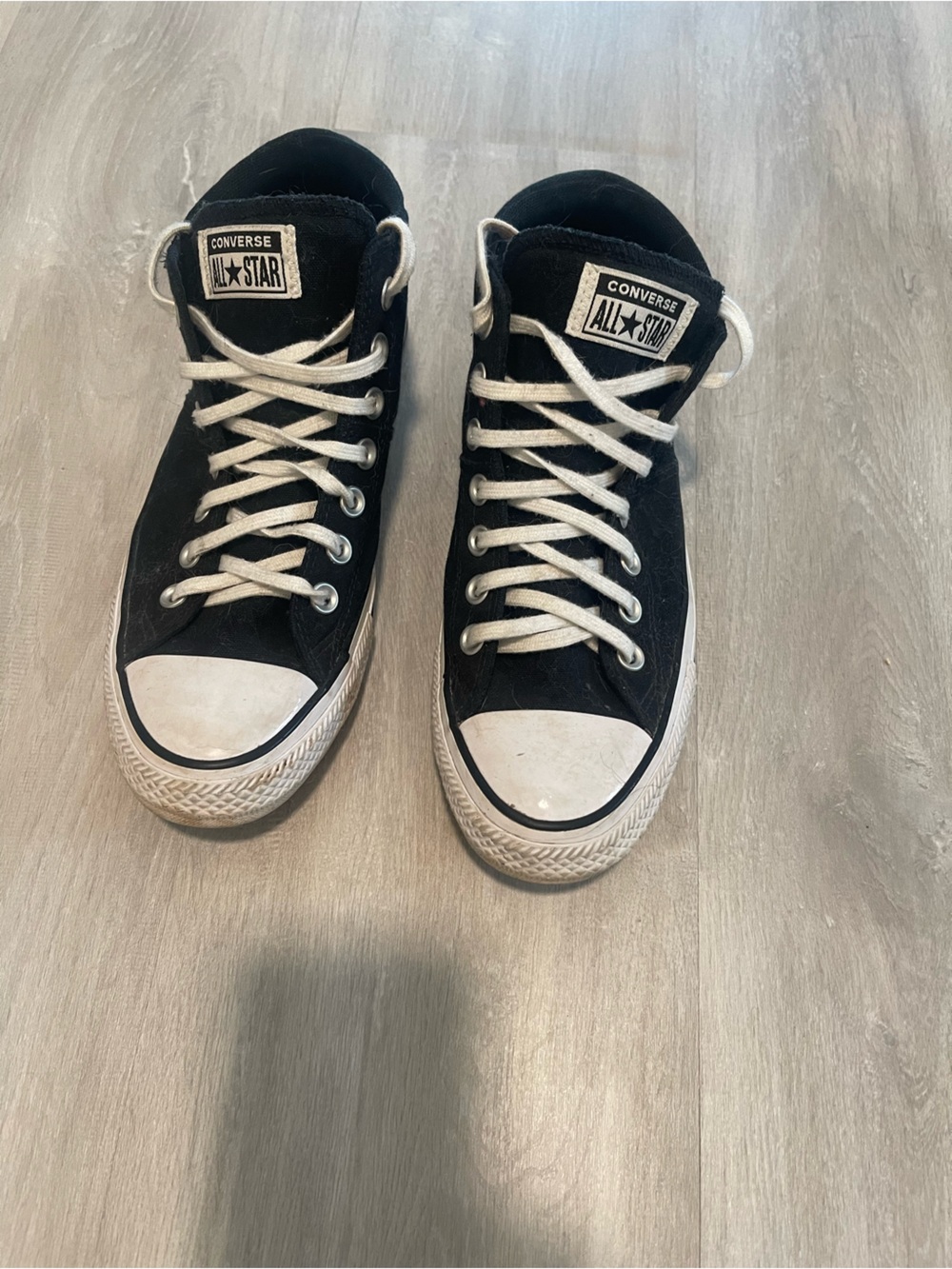 Converse Black and White High-Top Sneakers
